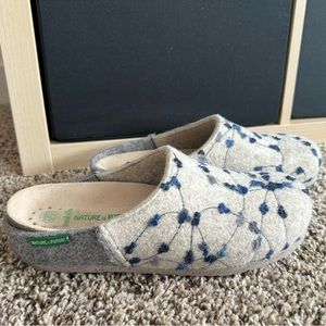 Mephisto Polli Nature is Future Felt Slippers- 39